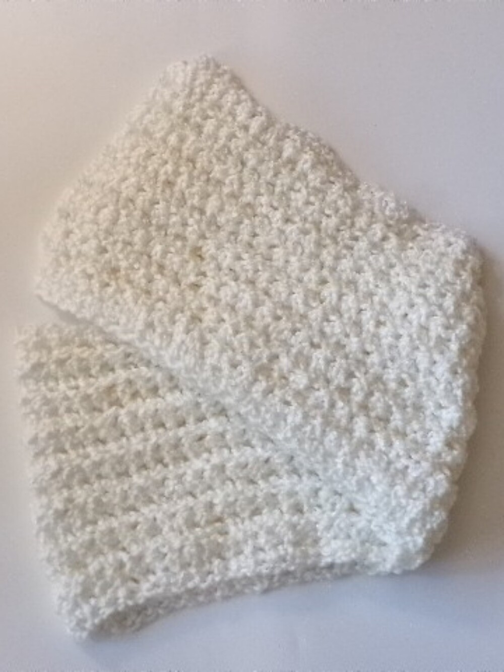 NWT Handmade Cream Terryspun Scarf